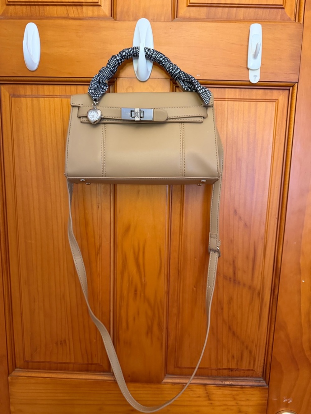 Steve Madden Classic Taupe Top-Handle Crossbody Bag